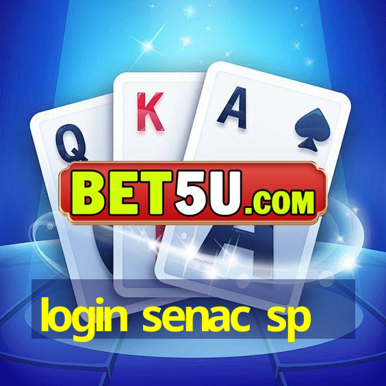 login senac sp